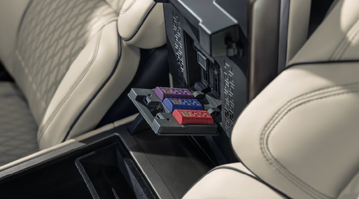 Digital Scent cartridges are shown in the diffuser located in the center arm rest. | Vision Lincoln in Wahpeton ND